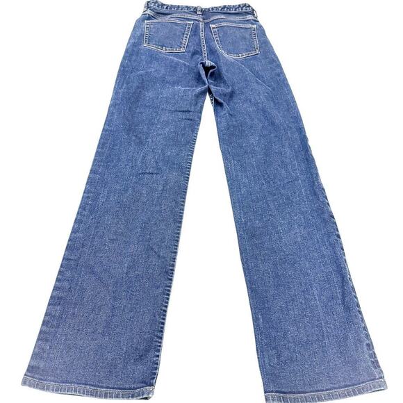 COS High Rise Loose Straight Full Length Dark Wash Denim Jeans Size 25 - Picture 3 of 10